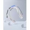 imageLISEN Hands Free Bladeless Fan Cool Breeze Anywhere PortableNeckFan 3 Speeds Adjustment 360 Cooling Wearable Personal Fan Rechargeable Headphone Design USB Powered