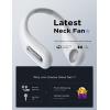 imageLISEN Hands Free Bladeless Fan Cool Breeze Anywhere PortableNeckFan 3 Speeds Adjustment 360 Cooling Wearable Personal Fan Rechargeable Headphone Design USB Powered