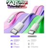 imageLISEN USB C Cable 5Pack 3333666610FT USBC to USBC Cable for iPhone 16e 15 Pro Max Charger Cord 60W 31A C to C Cable Fast Charging for Samsung S25S2423 Switch 2 iPad MacBookMulticolored