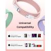 imageLISEN USB C Cable 5Pack 3333666610FT USBC to USBC Cable for iPhone 16e 15 Pro Max Charger Cord 60W 31A C to C Cable Fast Charging for Samsung S25S2423 Switch 2 iPad MacBookMulticolored