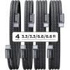 imageLISEN USB C Cable 5Pack 3333666610FT USBC to USBC Cable for iPhone 16e 15 Pro Max Charger Cord 60W 31A C to C Cable Fast Charging for Samsung S25S2423 Switch 2 iPad MacBookBlack