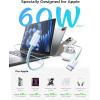 imageLISEN USB C Cable 5Pack 3333666610FT USBC to USBC Cable for iPhone 16e 15 Pro Max Charger Cord 60W 31A C to C Cable Fast Charging for Samsung S25S2423 Switch 2 iPad MacBookMulticolored