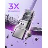 imageLISEN USB C Cable 5Pack 3333666610FT USBC to USBC Cable for iPhone 16e 15 Pro Max Charger Cord 60W 31A C to C Cable Fast Charging for Samsung S25S2423 Switch 2 iPad MacBookPurple