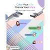 imageLISEN USB C Cable 5Pack 3333666610FT USBC to USBC Cable for iPhone 16e 15 Pro Max Charger Cord 60W 31A C to C Cable Fast Charging for Samsung S25S2423 Switch 2 iPad MacBookMulticolored
