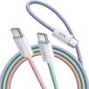 imageLISEN USB C Cable 5Pack 3333666610FT USBC to USBC Cable for iPhone 16e 15 Pro Max Charger Cord 60W 31A C to C Cable Fast Charging for Samsung S25S2423 Switch 2 iPad MacBookMulticolored