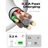 imageLISEN USB C Cable 5Pack 3333666610FT USBC to USBC Cable for iPhone 16e 15 Pro Max Charger Cord 60W 31A C to C Cable Fast Charging for Samsung S25S2423 Switch 2 iPad MacBookMulticolored