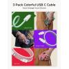imageLISEN USB C Cable 5Pack 3333666610FT USBC to USBC Cable for iPhone 16e 15 Pro Max Charger Cord 60W 31A C to C Cable Fast Charging for Samsung S25S2423 Switch 2 iPad MacBookMulticolored
