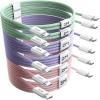imageLISEN USB C Cable 5Pack 3333666610FT USBC to USBC Cable for iPhone 16e 15 Pro Max Charger Cord 60W 31A C to C Cable Fast Charging for Samsung S25S2423 Switch 2 iPad MacBookMulticolored