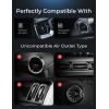 imageLISEN for 15W MagSafe Car Mount Charger Safer ampamp Faster Vent Magnetic Wireless Car Charger Car Vent Phone Mount Charger Fits iPhone 16 Pro Max Plus 15 14 13 12 Samsung with MagSafe Case BlackBlack