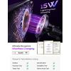 imageLISEN for 15W MagSafe Car Mount ChargerMagnetic Wireless Car Charger for iPhone 16 Pro Max AccessoriesMagnetic Phone Holder for iPhone 16e 15 14 13 12Samsung with MagSafeGifts for Men WomenMatte Purple