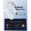 imagePortable Neck Fan Bladeless and HandsFree Neck Air Conditioners Personal Neck Fan Cooling Pad 1S Instant Cooling and 3 Speed Wind Adjustment Personal Fans for Your Neck to Outdoor Travel Sports