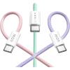 imageLISEN USB C Cable 5Pack 3333666610FT USBC to USBC Cable for iPhone 16e 15 Pro Max Charger Cord 60W 31A C to C Cable Fast Charging for Samsung S25S2423 Switch 2 iPad MacBookMulticolored