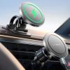 imageLISEN for 15W MagSafe Car Mount ChargerMagnetic Wireless Car Charger for iPhone 16 Pro Max AccessoriesMagnetic Phone Holder for iPhone 16e 15 14 13 12Samsung with MagSafeGifts for Men WomenSliver
