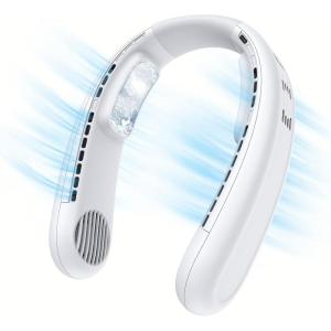 imagePortable Neck Fan Bladeless and HandsFree Neck Air Conditioners Personal Neck Fan Cooling Pad 1S Instant Cooling and 3 Speed Wind Adjustment Personal Fans for Your Neck to Outdoor Travel Sports