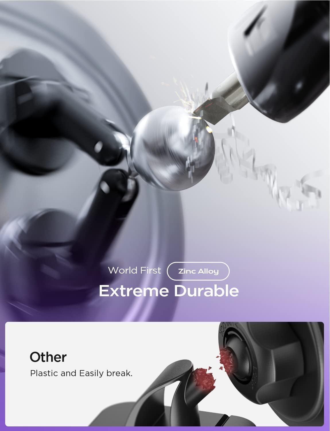 imageLISEN 2 Pack Magnetic Phone Holder for car Magnet car Mount for Cell Phone 10X Strong Magnets 360 Rotation Phone Holder for car Dashboard Mount fit for iPhone Samsung Google All Smartphones