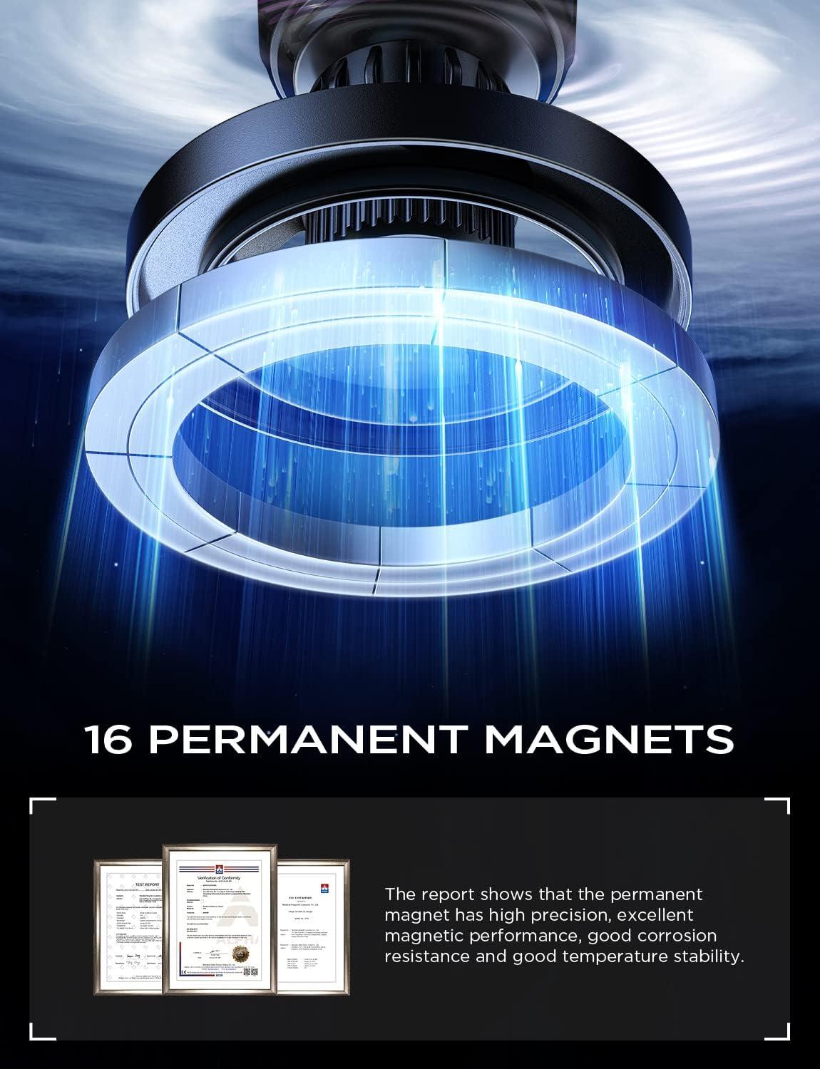 imageLISEN for MagSafe Car Mount Magnetic Car Phone Vent Mount Magnetic Car Phone Holder Hands Free Cell Phone Car Holder for Vent Fits for iPhone 16 15 14 13 12 Pro Max Plus Mini MagSafe Case RedBlack