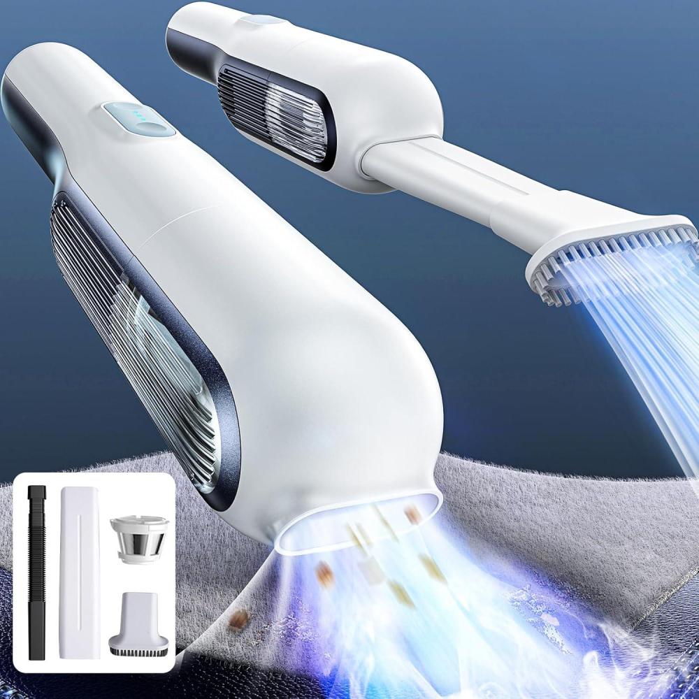imageLISEN Handheld Vacuum Cleaner 26KPa High Power Cordless Rechargeable for Home and Car Portable Pet Hair Mini Vacuum