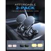 imageLISEN 2 Pack Magnetic Phone Holder for car Magnet car Mount for Cell Phone 10X Strong Magnets 360 Rotation Phone Holder for car Dashboard Mount fit for iPhone Samsung Google All Smartphones