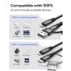 imageLISEN 2 Pack iPhone Charger Fast Charging Cord 2in16ft 30W USB C to Lightning Cable 24A USB to Lightning Cable for iPhone 14 Pro Max Plus 13 Pro1211XRS876 Air Pods ProWhite