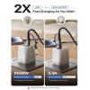 imageLISEN 2 Pack iPhone Charger Fast Charging Cord 2in16ft 30W USB C to Lightning Cable 24A USB to Lightning Cable for iPhone 14 Pro Max Plus 13 Pro1211XRS876 Air Pods ProWhite