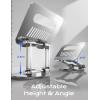 imageLISEN Adjustable Laptop Stand 360 Rotating Ergonomic Foldable ampamp Portable Computer Stand for Collaborative Work  Fits MacBookAll Laptops up to 16 inches