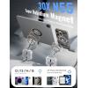 imageLISEN Airplane Travel Essentials for Women Phone Holder Baby Long Flight Essentials Must Haves Handsfree for MagSafe Mini Luggage Travel Accessories Beach Vacation Cruise Essentials 2025 Desk Mount24 MagnetsSilver