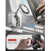 imageLISEN Airplane Travel Essentials for Women Phone Holder Baby Long Flight Essentials Must Haves Handsfree for MagSafe Mini Luggage Travel Accessories Beach Vacation Cruise Essentials 2025 Desk Mount24 MagnetsSilver