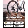 imageLISEN Electric Bike Pump 150PSI Cordless Tire Inflator with PrestaSchrader Valve Portable Air Compressor for BicycleMotorcycleCarBalls Auto ShutOff ampamp Power BankFlashlight Electric Ball Pump
