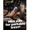 imageLISEN Electric Bike Pump 150PSI Cordless Tire Inflator with PrestaSchrader Valve Portable Air Compressor for BicycleMotorcycleCarBalls Auto ShutOff ampamp Power BankFlashlight Electric Ball Pump