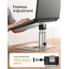 imageLISEN Laptop Stand Ergonomic Adjustable Aluminum Laptop Riser Computer Stand for Desk Ergonomic Height Angle Notebook Stand Mount Compatible with MacBook Air Pro Dell XPS iPad Pro 1017 Laptops
