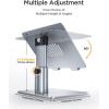 imageLISEN Laptop Stand Ergonomic Adjustable Aluminum Laptop Riser Computer Stand for Desk Ergonomic Height Angle Notebook Stand Mount Compatible with MacBook Air Pro Dell XPS iPad Pro 1017 Laptops