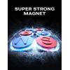 imageLISEN Magnetic Phone Holder Car Enjoy Never Fall Fit Magnetic Car Phone Mount Dashboard Curved Surfaces Easily Install 6X Super Adhesive Magnets Fit for All Phone with 3 Metal Plates