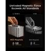 imageLISEN Magnetic Phone Holder for Car360 Rotate Alloy Folding Dash Phone HolderMetal Dashboard Magnetic Phone Mount with 2023 Super MagnetSuper StickerEasy InstallationCompatible with All Phones