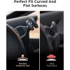 imageLISEN Magnetic Phone Mount for Car ampamp Tablets 6 Strong Magnets Replaceable Base  Compatible with All Smartphones  BlackBlack