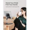 imageLISEN Tablet Stand Holder Never Tip Over iPad Stand for Desk Height ampamp Angle Adjustable iPad Stands and Holders for Desk Compatible with All Tablets ampamp Smartphones Grey