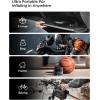 imageLISEN Tire Inflator Mini Bike Pump Cordless Air Pump Portable Air Compressor for Car Bike 150PSI with 6000mAh Battery Portable Air Pump for Bike