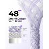 imageLISEN USB C to USB C Cable 66ft 2 Pack 60W3A USB C Charger Cable Fast Charge Right Angle Compatible with Samsung S23 S22 S21 Note 20 Ultra iPad Pro 129 Air Mini MacBook Air PixelPurplePurple