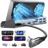 imageLISEN 10IN1 Docking Station for Steam Deck OLEDampampROG Ally XampampLegion Go Dual Cooling Fan 5 USB Ports and 4K60Hz 100W Charging Port Support ROG Ally 30W Mode Gigabit Ethernet Fit for Steam Deck OLED