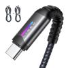 imageLISEN USB C Charger Cable for iPhone 16 2 Pack 32A USB A to USB C Charger Cable Fast Charging Cord with LED Light Compatible with iPhone 1616 Pro16 Pro Max15 PlusSamsung Galaxy S23 33FT33FT33 Feet