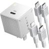imageUSB C Wall Charger Block 30W GaN PD Fast Charger USBC Charger Adapter with USB C to Lighting for iPhone 141312 Pro Max and USB C to USB C Cable for iPad Pro