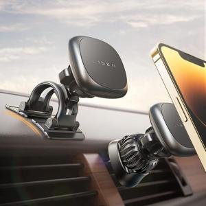 imageLISEN Magnetic Phone Mount 6 Strong Magnets Replaceable Base Car Vent Mount iPhone Holder Gift for Men ampamp Women