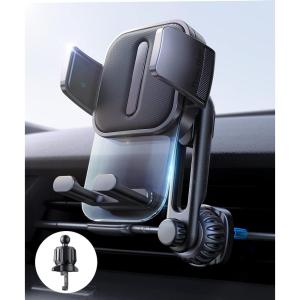 imageLISEN Vent Phone Mount for Car Smooth Silicone Protection Universal Car Vent Phone Holder Mount for Car with Extension Clip for iPhone 16 15 14 13 12 11 X XR XS Pro Max Mini 8 7 6 Plus