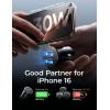 imageLISEN 2 Pack Car Charger USB C Cigarette Lighter Adapter for iPhone 16 Mini All Metal 60W Dual Port USB C Car Charger 12V USB C Car Charger Cigarette Lighter Adapter for iPhone 16 15 14 13 Android