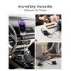 imageLISEN 5in1 Fast Charging Retractable Cable for iPhone iPad Samsung  60W Charger with USBCA Ports for Phones Tablets WhiteBlack