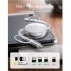 imageLISEN 5in1 Fast Charging Retractable Cable for iPhone iPad Samsung  60W Charger with USBCA Ports for Phones Tablets WhiteWhite