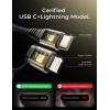 imageLISEN 90W iPhone 15 Car Charger 45WPDQC30 Fast Charging Cigarette Lighter USB Charger with 2IN1 Type CLightning Coiled Cable 5FT Certified USB C Car Charger for iPhone 15 Pro Max 14Samsung S23