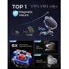 imageLISEN Folding Magnetic Phone Mount  360 Rotatable HandsFree Car Phone Holder for All Smartphones ampamp Tablets