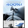 imageLISEN Magnetic Car Phone Mount for iPhone and Android with 6 Magnets and Adjustable Arch Design BlackBlack