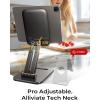 imageLISEN Tablet Stand for iPad Stand Holder Desk Foldable Home Office Desk Accessories Travel for iPad Holder Dorm College Essentials Portable Monitor Stand Fits Tabs Kindle iPhone 4159quot BlackBlack