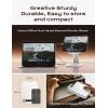 imageLISEN Tablet Stand for iPad Stand Holder Desk Foldable Home Office Desk Accessories Travel for iPad Holder Dorm College Essentials Portable Monitor Stand Fits Tabs Kindle iPhone 4159quot Black Pearl Nacre White